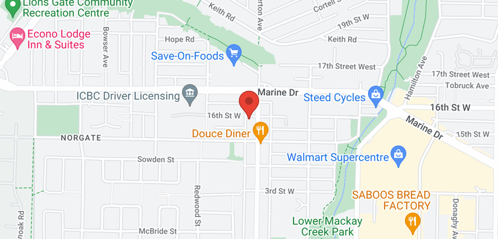 map of 102 1209 W 16TH STREET